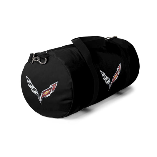 Corvette Duffel Bag, C7 Logo, Gym Bag, Travel Bag, Gifts for Car Guys, Gifts for Car Girls, Corvette Merch, Overnight Duffel