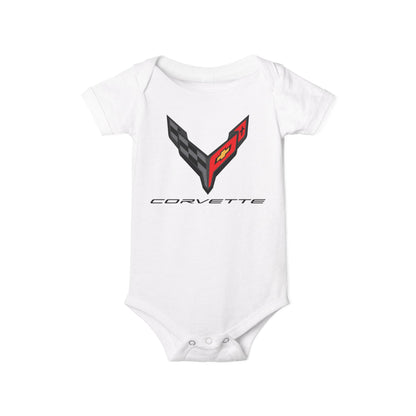 Corvette C8 Baby Onesie, Baby Clothing, Baby Shower Gift, Bella and Canvas Brand, Soft Fabric, Infant Clothes