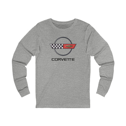 Unisex Corvette C4 Long Sleeve Tee, Graphic T-Shirt, Gift for Him, Gift for Her, Bella+Canvas, Soft Shirt