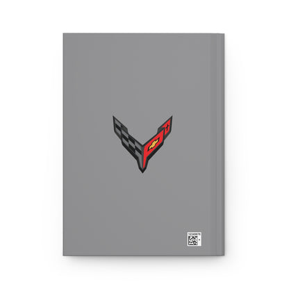 Corvette C8 Hardcover Journal, Writing Notebook, Lined Pages, Daily Journal, Motivational Diary, Notepad, C8 Logo