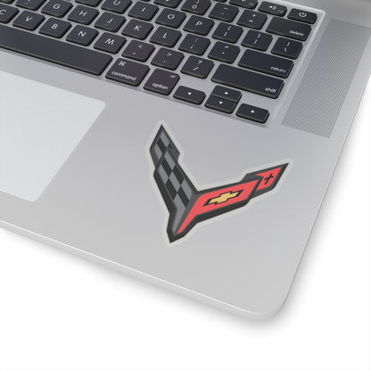 Corvette C8 Kiss-Cut Stickers, Corvette Decals, Gift for Her, Gift for Him, Custom Vehicle Decor, Strong Adhesive, White or Transparent