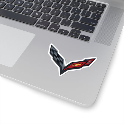 Corvette C7 Kiss-Cut Stickers, Corvette Decals, Gift for Her, Gift for Him, Custom Vehicle Decor, Strong Adhesive, White or Transparent