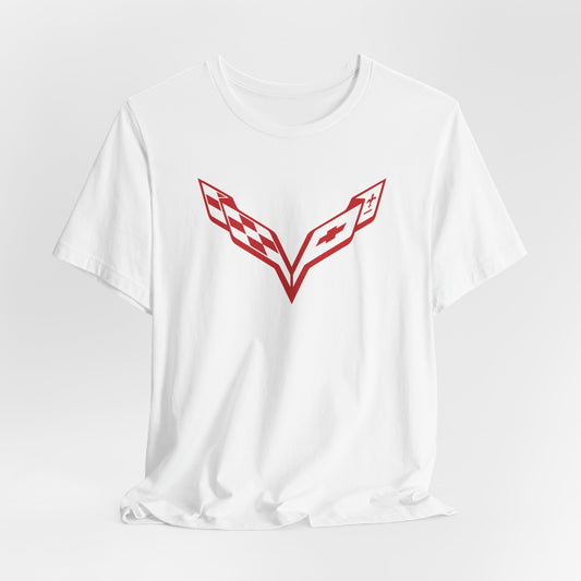 Devin - Special Order - Red on White T-Shirt