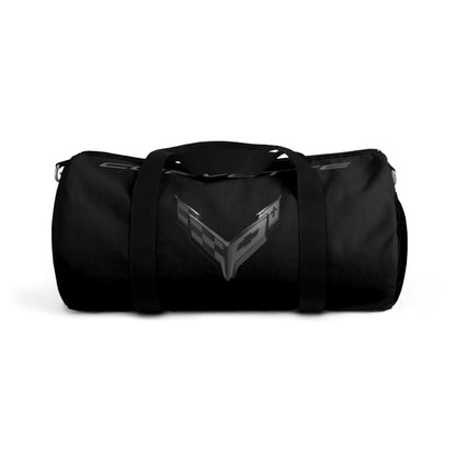 Blackout Corvette Duffel Bag, C8 Logo, Gym Bag, Travel Bag, Gifts for Car Guys, Gifts for Car Girls, Corvette Merch, Overnight Duffel