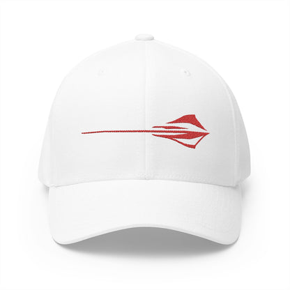 Corvette C8 Stingray Logo Baseball Cap, Flexfit Hat, Unisex, Stretchy Band, Corvette Gear, Embroidery