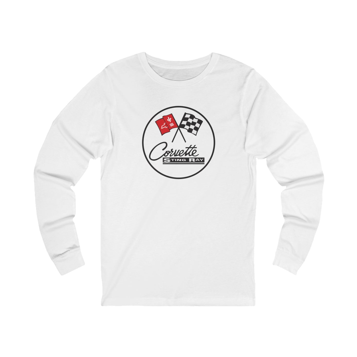 Unisex Corvette C2 Stingray Silhouette Long Sleeve Tee, Graphic T-Shirt, Gift for Him, Gift for Her, Bella+Canvas, Soft Shirt