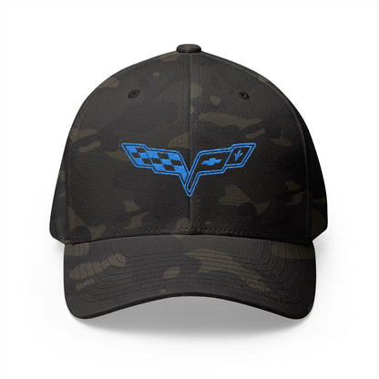 Corvette C6 Logo Blue Edition Baseball Cap