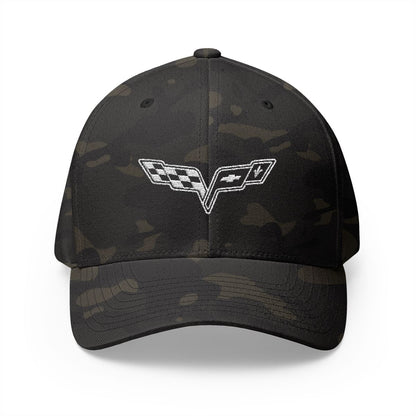 Corvette C6 Logo White Edition Baseball Cap