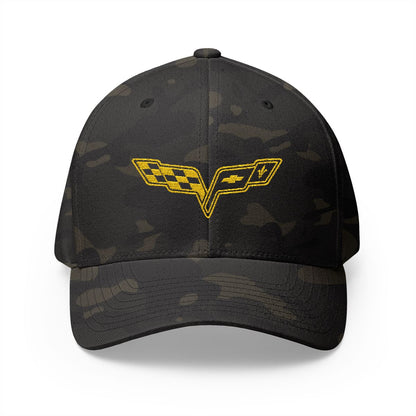 Corvette C6 Logo Yellow Edition Baseball Cap