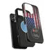 Corvette C2 Magnetic Tough Case, USA Flag, American Flag, iPhone Case, Impact Resistant, MagSafe, Rubber Liner, Matte or Glossy, Cell Case
