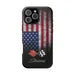 Corvette C3 Magnetic Tough Case, USA Flag, American Flag, iPhone Case, Impact Resistant, MagSafe, Rubber Liner, Matte or Glossy, Cell Case