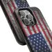 Corvette C7 Magnetic Tough Case, USA Flag, American Flag, iPhone Case, Impact Resistant, MagSafe, Rubber Liner, Matte or Glossy, Cell Case