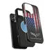 Corvette C6 Magnetic Tough Case, USA Flag, American Flag, iPhone Case, Impact Resistant, MagSafe, Rubber Liner, Matte or Glossy, Cell Case