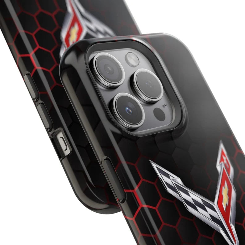 Corvette iPhone Case - Corvette Samsung Phone Case - Cell Phone Case - Impact Resistant - Rubber Liner - Matte or Glossy