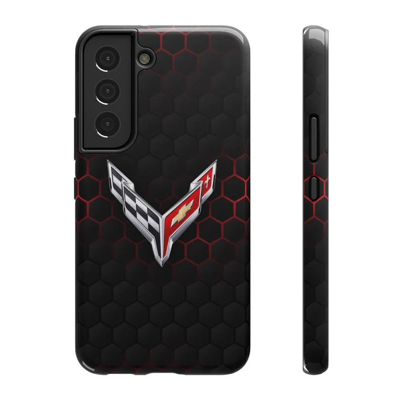 Corvette iPhone Case - Corvette Samsung Phone Case - Cell Phone Case - Impact Resistant - Rubber Liner - Matte or Glossy