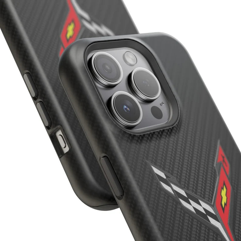 Corvette C8 iPhone Case - Corvette Samsung Phone Case - Cell Phone Case - Impact Resistant - Rubber Liner - Matte or Glossy
