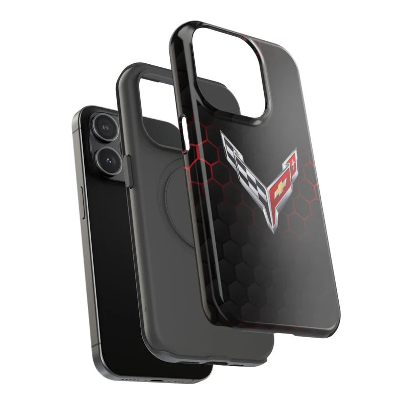 Corvette iPhone Case - Corvette Samsung Phone Case - Cell Phone Case - Impact Resistant - Rubber Liner - Matte or Glossy