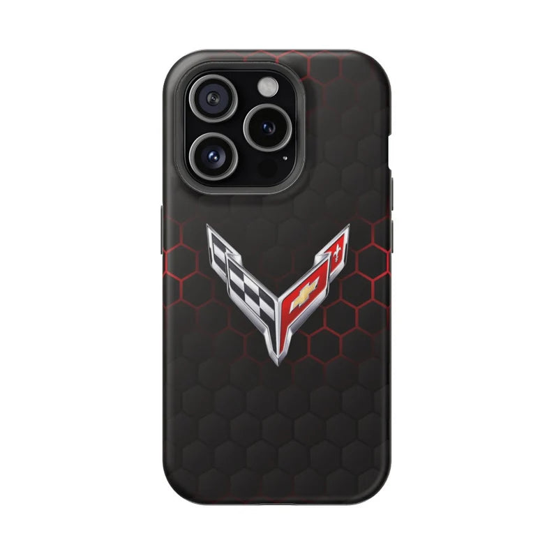 Corvette iPhone Case - Corvette Samsung Phone Case - Cell Phone Case - Impact Resistant - Rubber Liner - Matte or Glossy