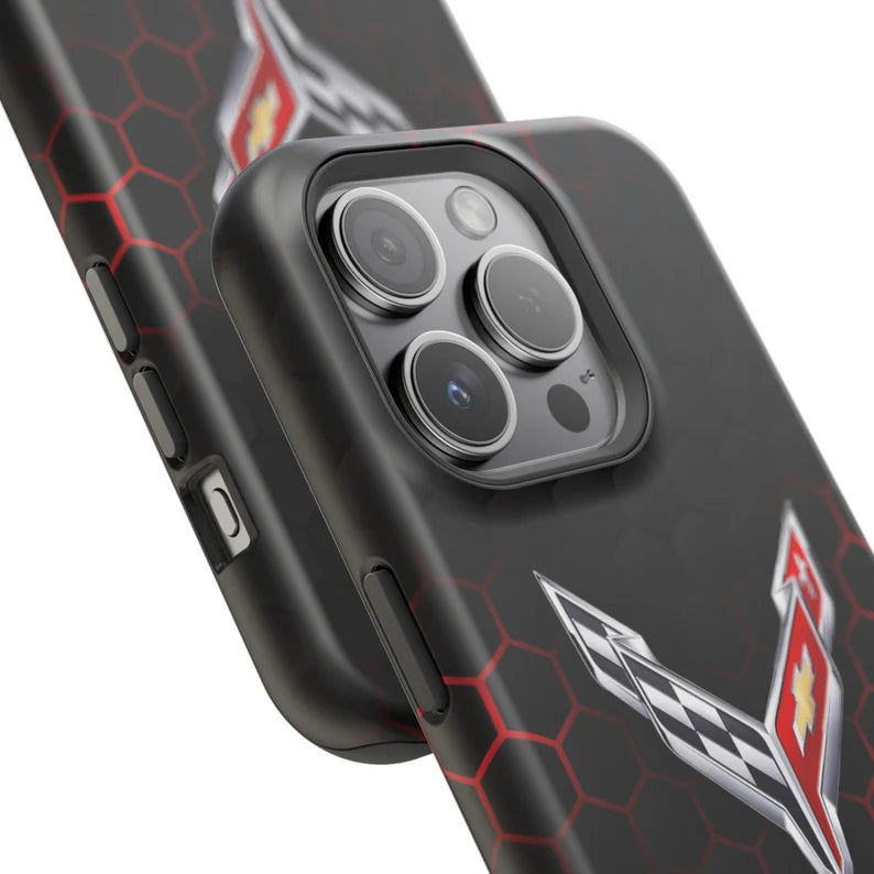 Corvette iPhone Case - Corvette Samsung Phone Case - Cell Phone Case - Impact Resistant - Rubber Liner - Matte or Glossy