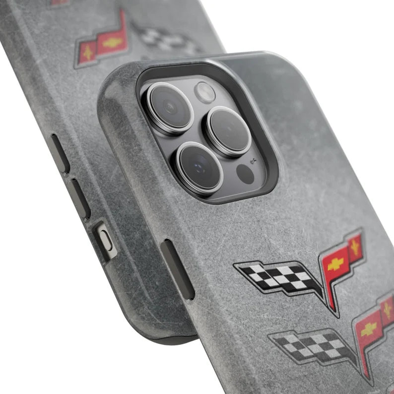 Corvette iPhone Case - Corvette C6 - Cell Phone Case - Impact Resistant - Rubber Liner - Matte or Glossy