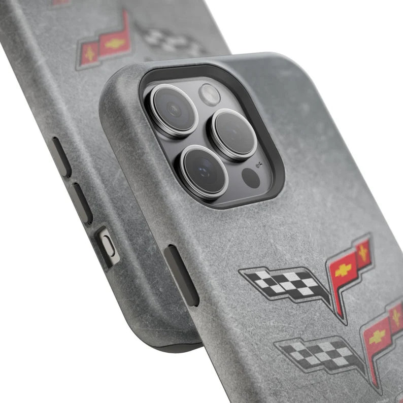 Corvette iPhone Case - Corvette C6 - Cell Phone Case - Impact Resistant - Rubber Liner - Matte or Glossy
