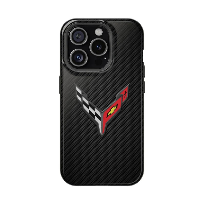 Corvette C8 iPhone Case - Corvette Samsung Phone Case - Cell Phone Case - Impact Resistant - Rubber Liner - Matte or Glossy