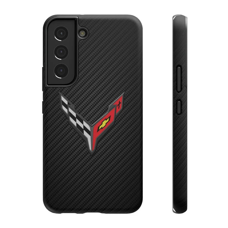 Corvette C8 iPhone Case - Corvette Samsung Phone Case - Cell Phone Case - Impact Resistant - Rubber Liner - Matte or Glossy