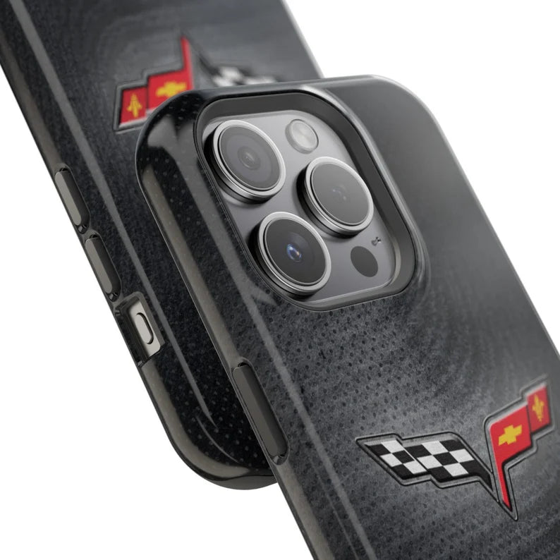 Corvette iPhone Case - Corvette Samsung Phone Case - Cell Phone Case - Impact Resistant - Rubber Liner - Matte or Glossy