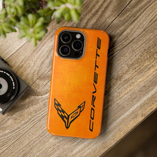Corvette iPhone Case - Corvette Samsung Phone Case - Cell Phone Case - Impact Resistant - Rubber Liner - Matte or Glossy - C8