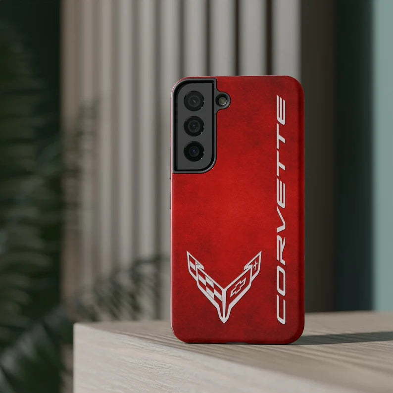 Corvette iPhone Case - Corvette Samsung Phone Case - Cell Phone Case - Impact Resistant - Rubber Liner - Matte or Glossy