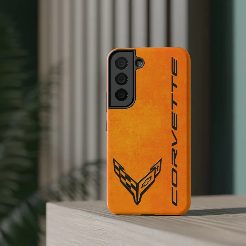 Corvette iPhone Case - Corvette Samsung Phone Case - Cell Phone Case - Impact Resistant - Rubber Liner - Matte or Glossy - C8