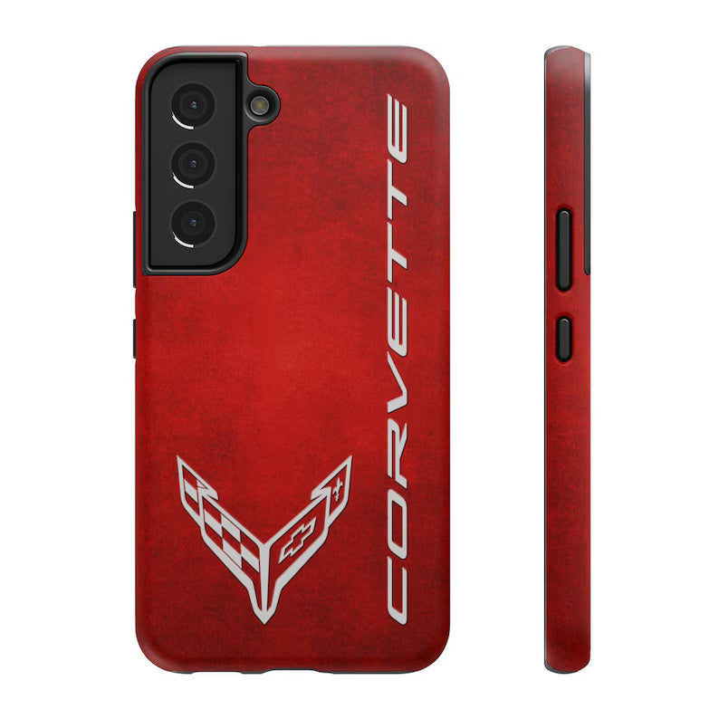 Corvette iPhone Case - Corvette Samsung Phone Case - Cell Phone Case - Impact Resistant - Rubber Liner - Matte or Glossy