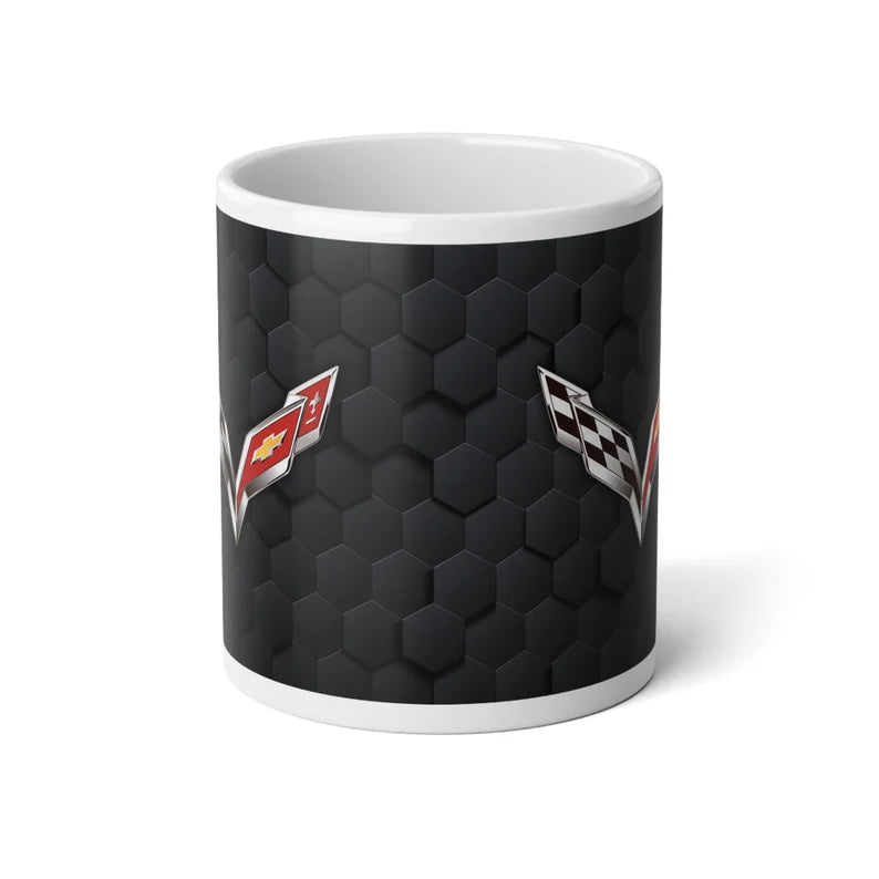 Jumbo 20oz. Corvette Mug - Corvette Ceramic Mug - Coffee Mug - Chevy Corvette Mug - Microwave-Safe - Gift for Car Enthusiasts