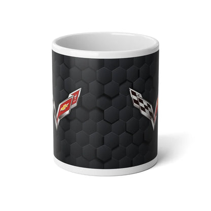 Jumbo 20oz. Corvette Mug - Corvette Ceramic Mug - Coffee Mug - Chevy Corvette Mug - Microwave-Safe - Gift for Car Enthusiasts