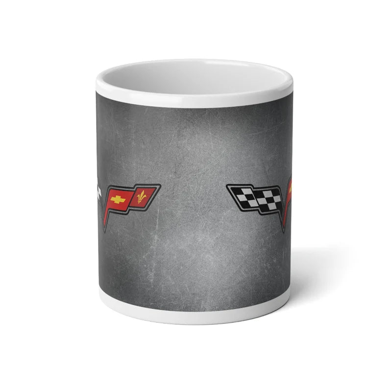 Jumbo 20oz. Corvette Mug - Corvette Ceramic Mug - Coffee Mug - Chevy Corvette Mug - Microwave-Safe - Gift for Car Enthusiasts