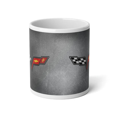 Jumbo 20oz. Corvette Mug - Corvette Ceramic Mug - Coffee Mug - Chevy Corvette Mug - Microwave-Safe - Gift for Car Enthusiasts