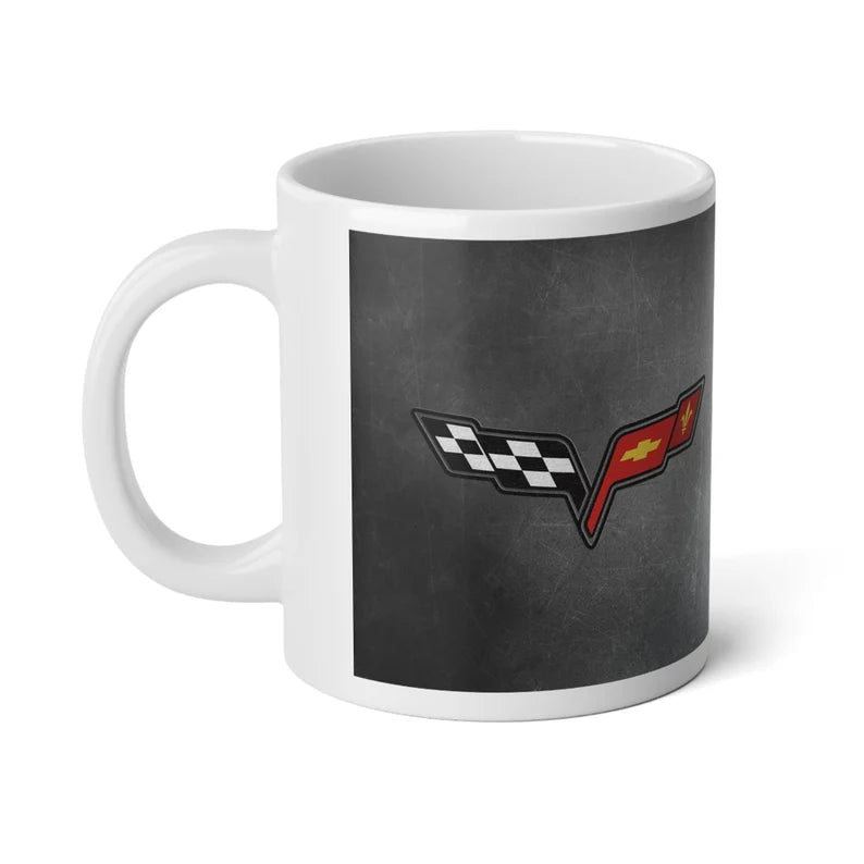 Jumbo 20oz. Corvette Mug - Corvette Ceramic Mug - Coffee Mug - Chevy Corvette Mug - Microwave-Safe - Gift for Car Enthusiasts
