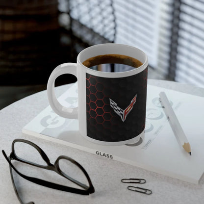 Jumbo 20oz. Corvette Mug - Corvette Ceramic Mug - Coffee Mug - Chevy Corvette Mug - Microwave-Safe - Gift for Car Enthusiasts