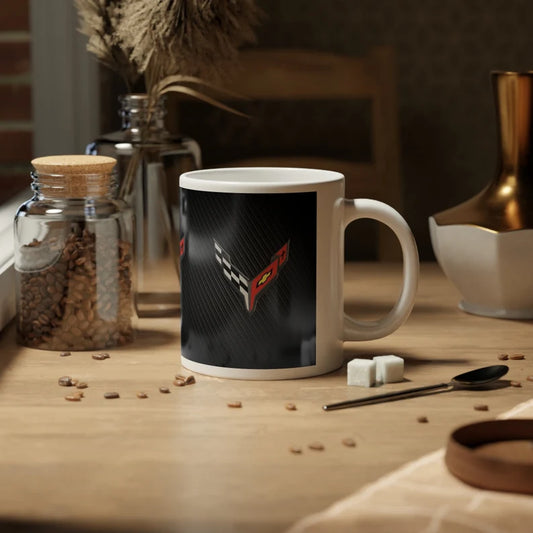 Jumbo 20oz. Corvette Mug - Corvette Ceramic Mug - Coffee Mug - Chevy Corvette Mug - Microwave-Safe - Gift for Car Enthusiasts