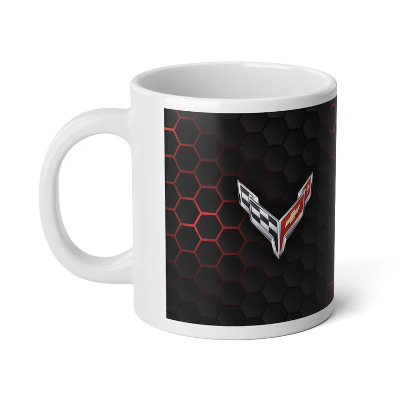 Jumbo 20oz. Corvette Mug - Corvette Ceramic Mug - Coffee Mug - Chevy Corvette Mug - Microwave-Safe - Gift for Car Enthusiasts