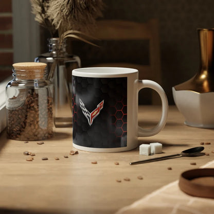 Jumbo 20oz. Corvette Mug - Corvette Ceramic Mug - Coffee Mug - Chevy Corvette Mug - Microwave-Safe - Gift for Car Enthusiasts