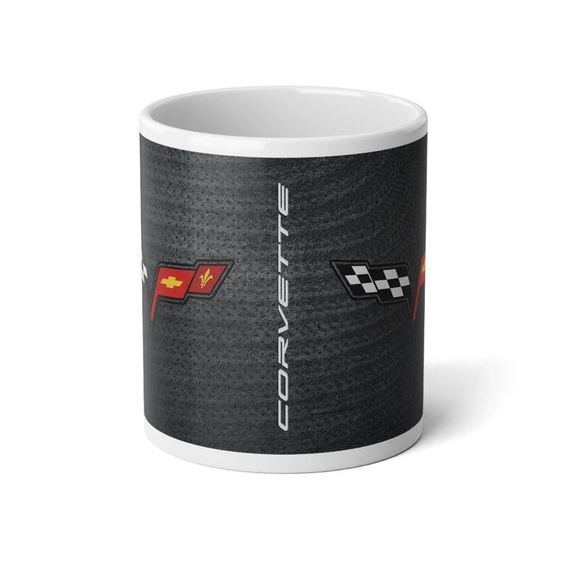 Jumbo 20oz. Corvette Mug - Corvette Ceramic Mug - Coffee Mug - Chevy Corvette Mug - Microwave-Safe - Gift for Car Enthusiasts
