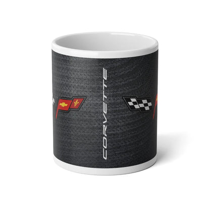 Jumbo 20oz. Corvette Mug - Corvette Ceramic Mug - Coffee Mug - Chevy Corvette Mug - Microwave-Safe - Gift for Car Enthusiasts