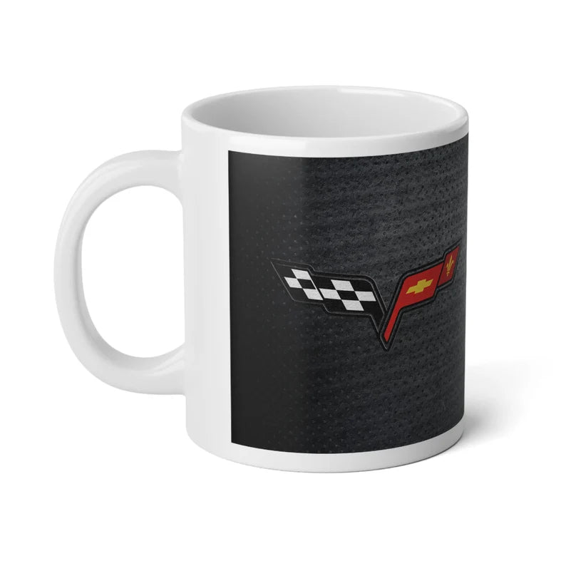 Jumbo 20oz. Corvette Mug - Corvette Ceramic Mug - Coffee Mug - Chevy Corvette Mug - Microwave-Safe - Gift for Car Enthusiasts