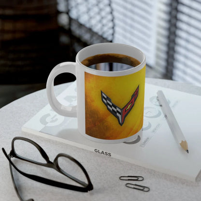 Jumbo 20oz. Corvette Mug - Corvette Ceramic Mug - Coffee Mug - Chevy Corvette Mug - Microwave-Safe - Gift for Car Enthusiasts