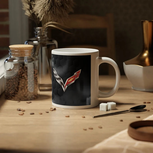 Jumbo 20oz. Corvette Mug - Corvette Ceramic Mug - Coffee Mug - Chevy Corvette Mug - Microwave-Safe - Gift for Car Enthusiasts