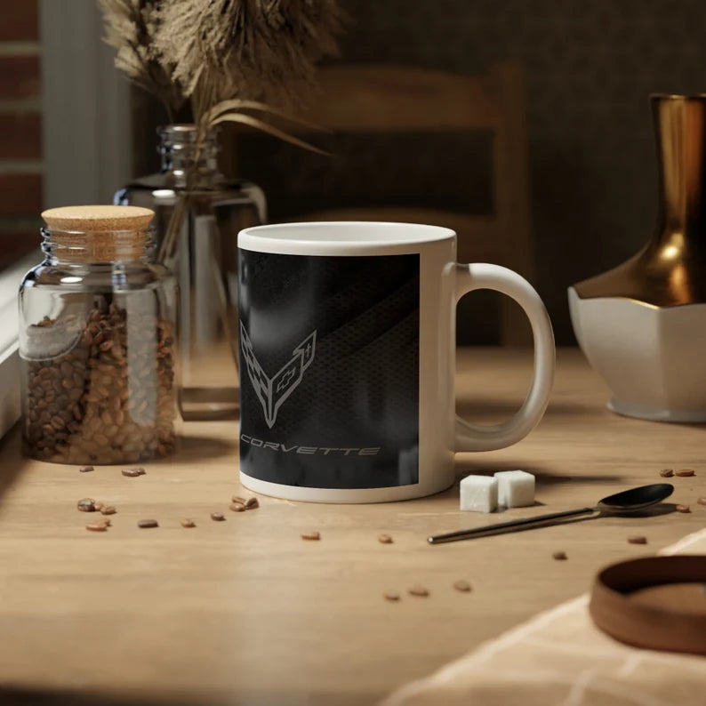 Jumbo 20oz. Corvette Mug - Corvette Ceramic Mug - Coffee Mug - Chevy Corvette Mug - Microwave-Safe - Gift for Car Enthusiasts