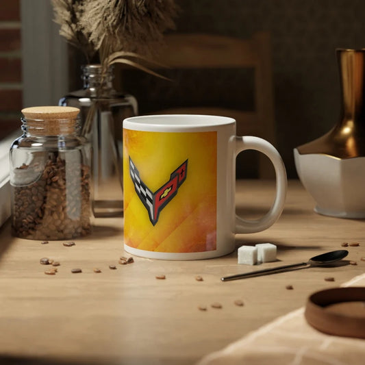 Jumbo 20oz. Corvette Mug - Corvette Ceramic Mug - Coffee Mug - Chevy Corvette Mug - Microwave-Safe - Gift for Car Enthusiasts