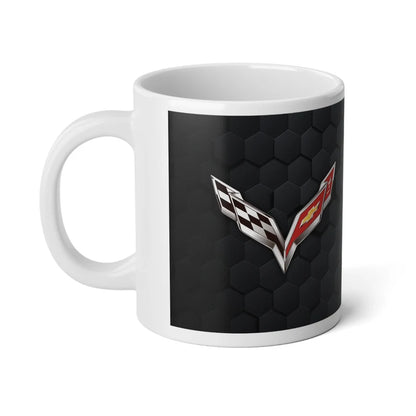 Jumbo 20oz. Corvette Mug - Corvette Ceramic Mug - Coffee Mug - Chevy Corvette Mug - Microwave-Safe - Gift for Car Enthusiasts