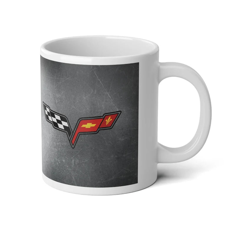 Jumbo 20oz. Corvette Mug - Corvette Ceramic Mug - Coffee Mug - Chevy Corvette Mug - Microwave-Safe - Gift for Car Enthusiasts